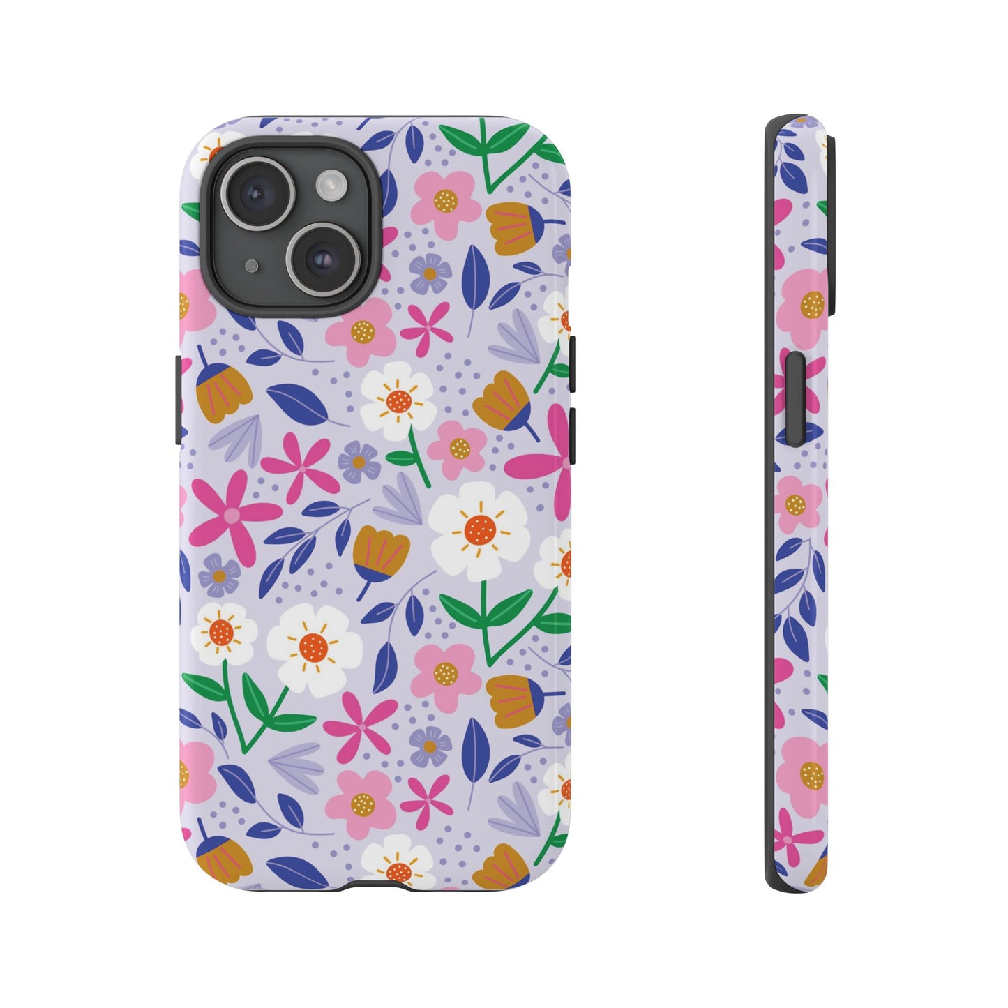 Phone Case: Blooms on Lilac