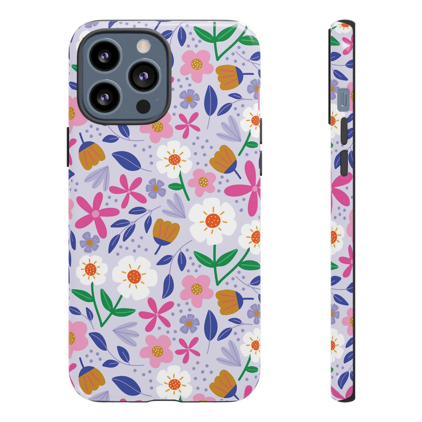 Phone Case: Blooms on Lilac