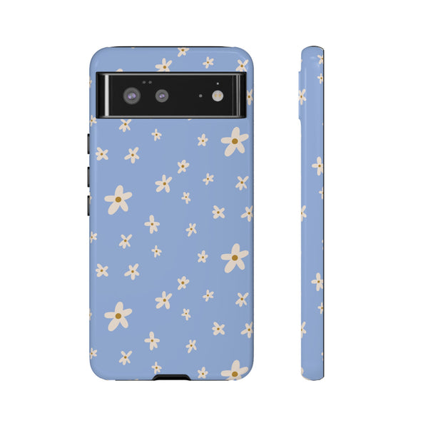 Phone Case: Daisies on Blue