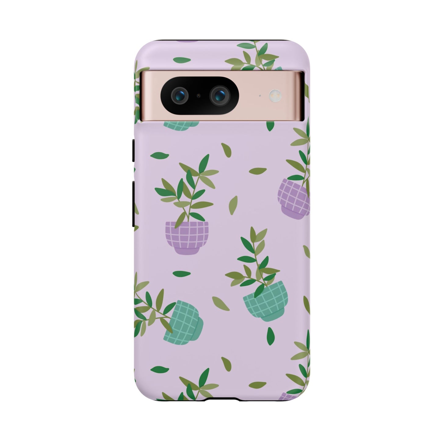 Phone Case: Pot Plants Purple