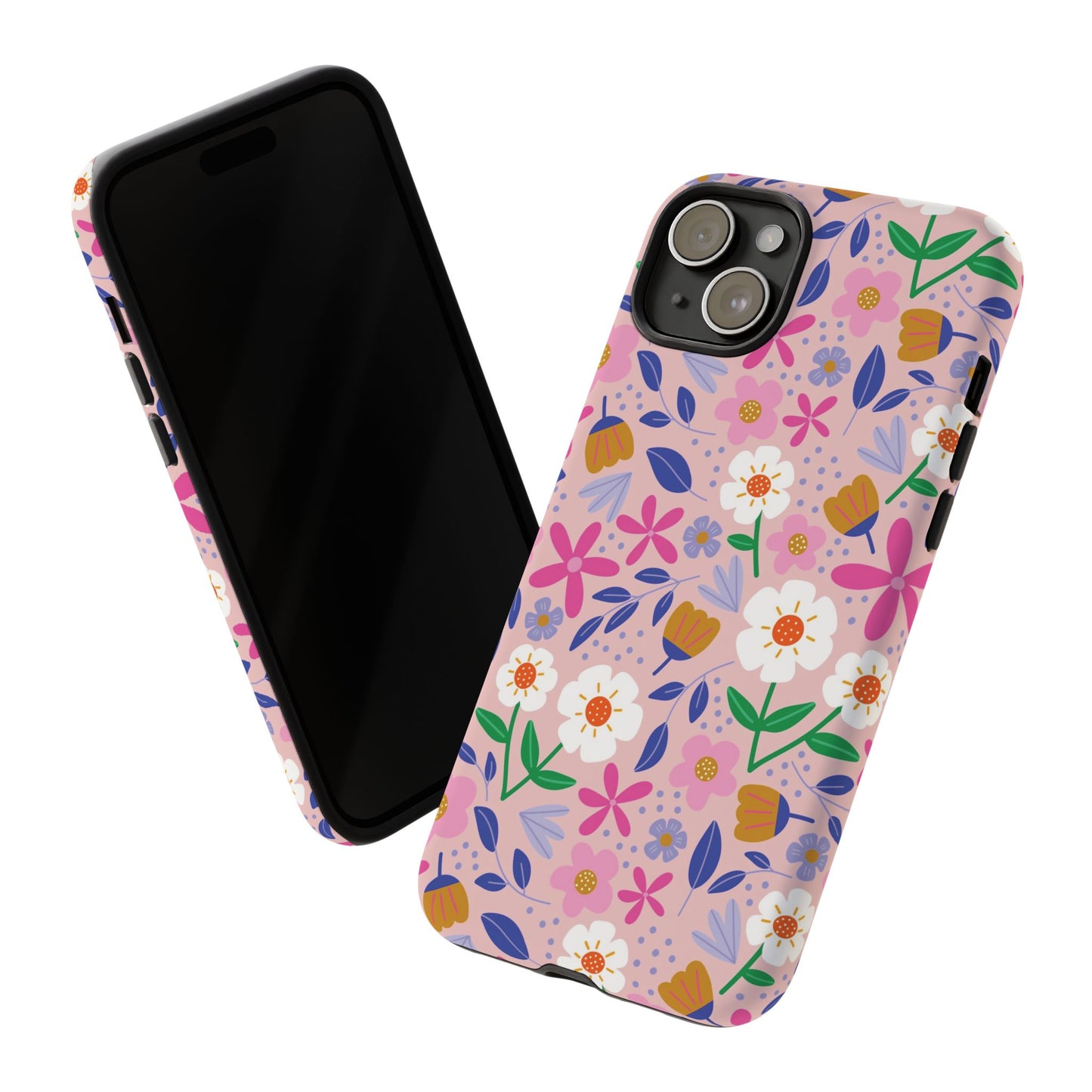 Phone Case: Blooms on Pink