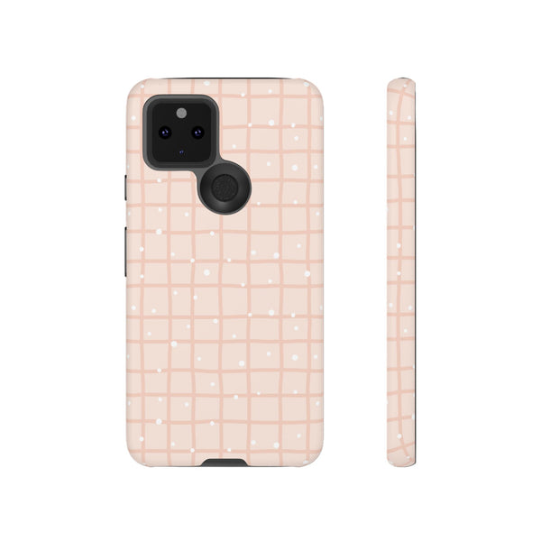 Phone Case: Grid with White Dots
