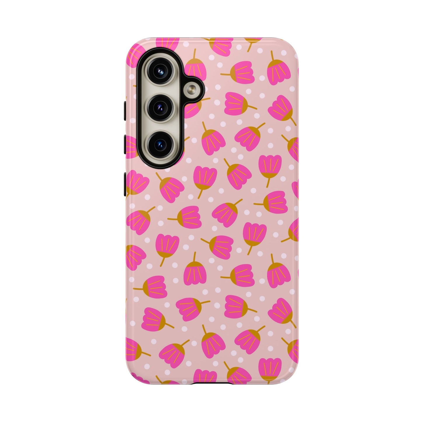 Phone Case: Bright Pink Flowers