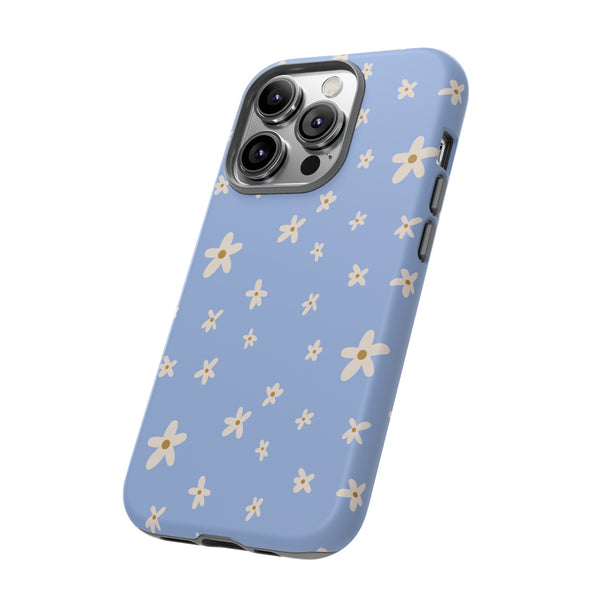 Phone Case: Daisies on Blue
