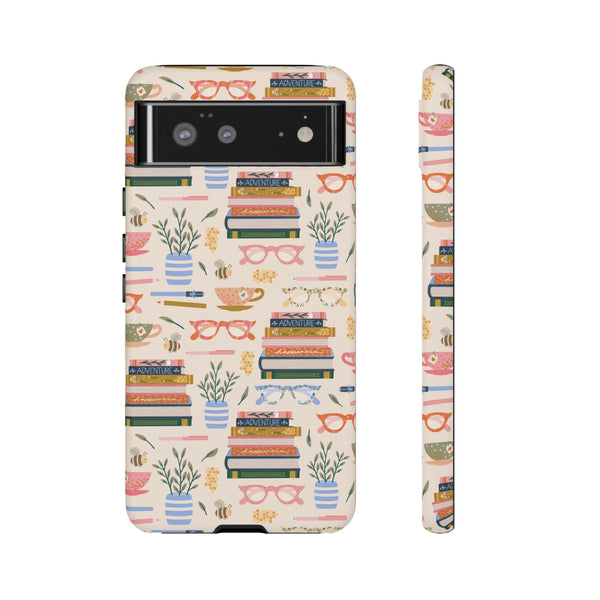 Phone Case: Bookish on Cream