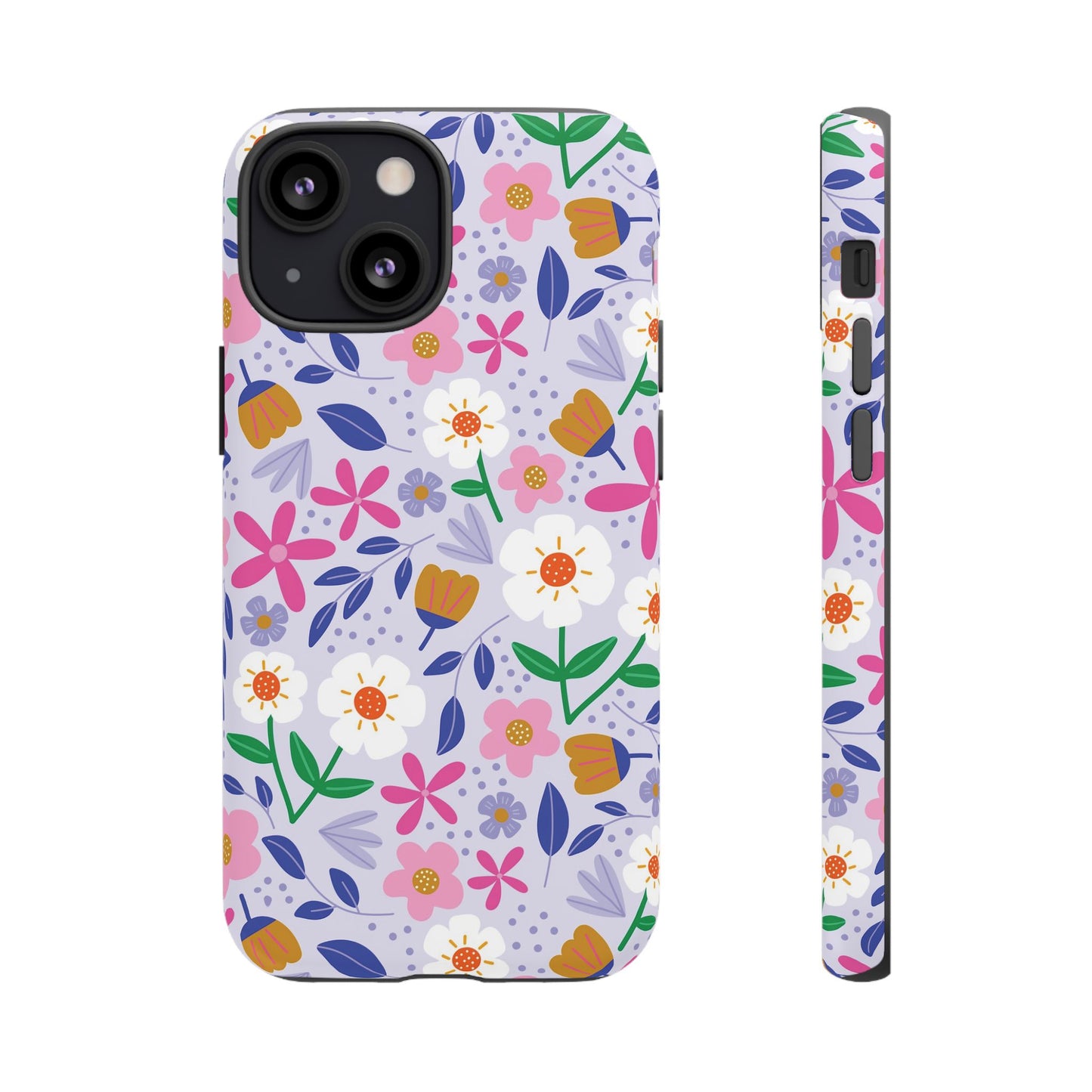 Phone Case: Blooms on Lilac