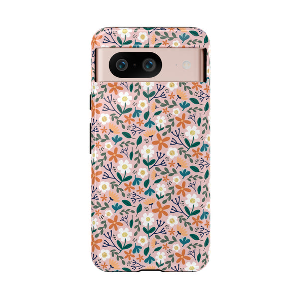 Phone Case: Florals on Pink