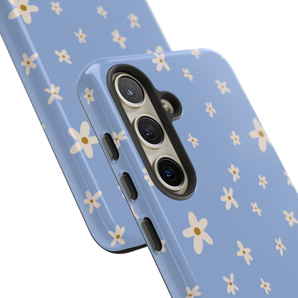 Phone Case: Daisies on Blue