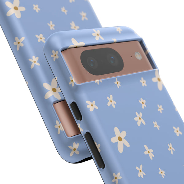 Phone Case: Daisies on Blue