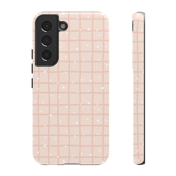 Phone Case: Grid with White Dots