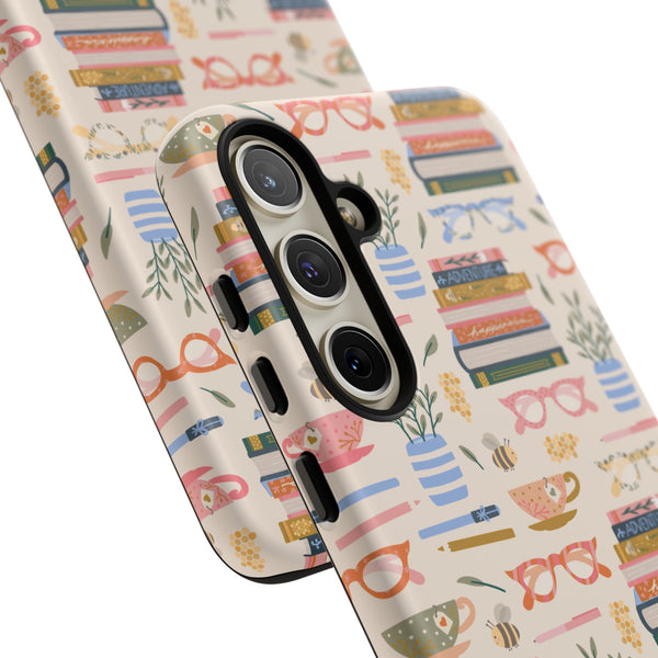 Phone Case: Bookish on Cream