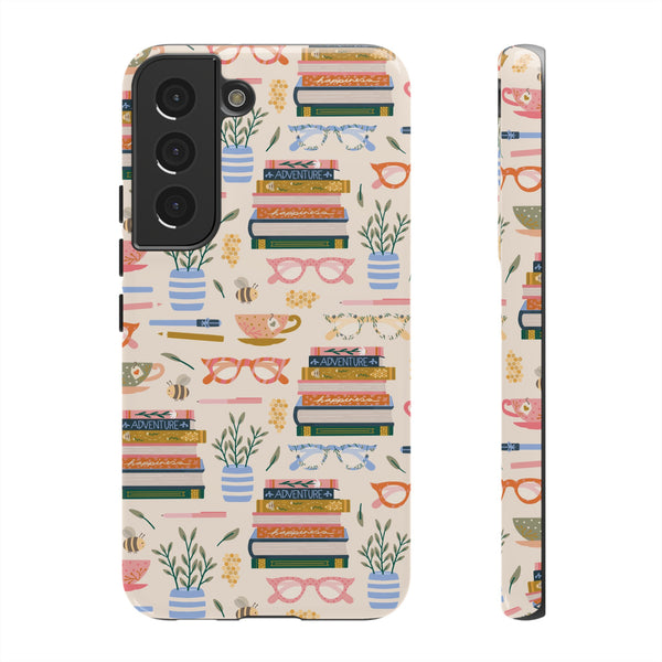 Phone Case: Bookish on Cream