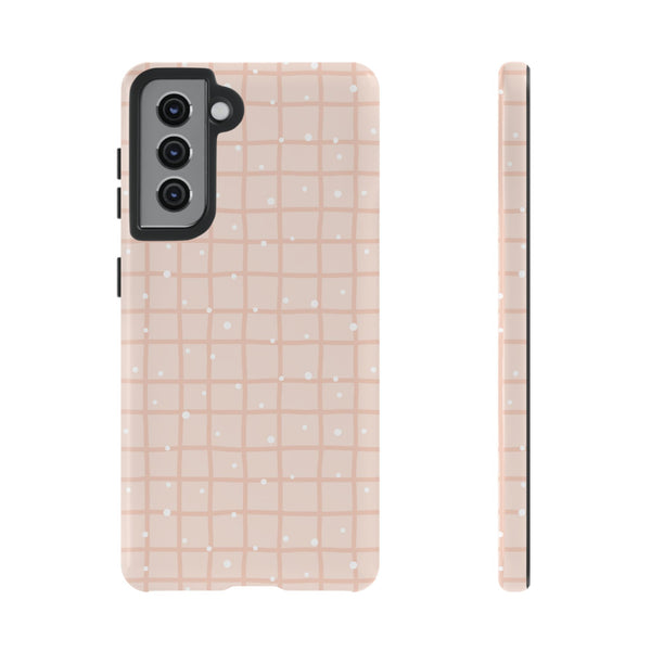 Phone Case: Grid with White Dots