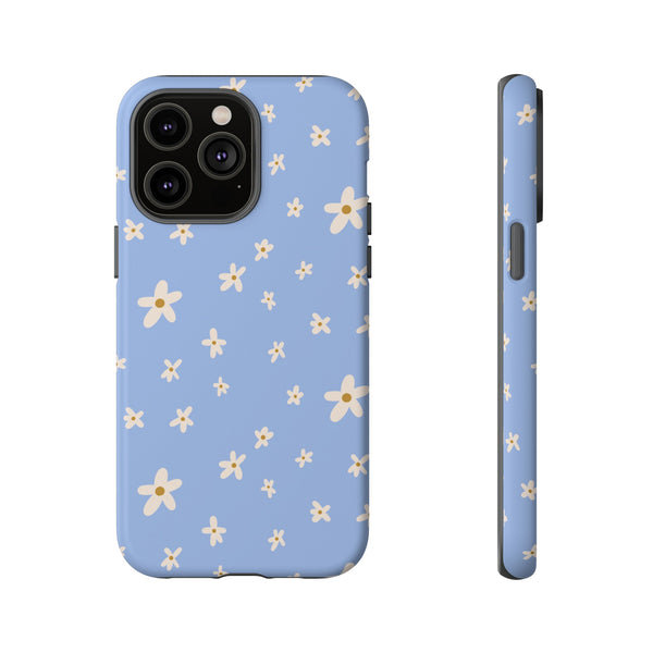 Phone Case: Daisies on Blue