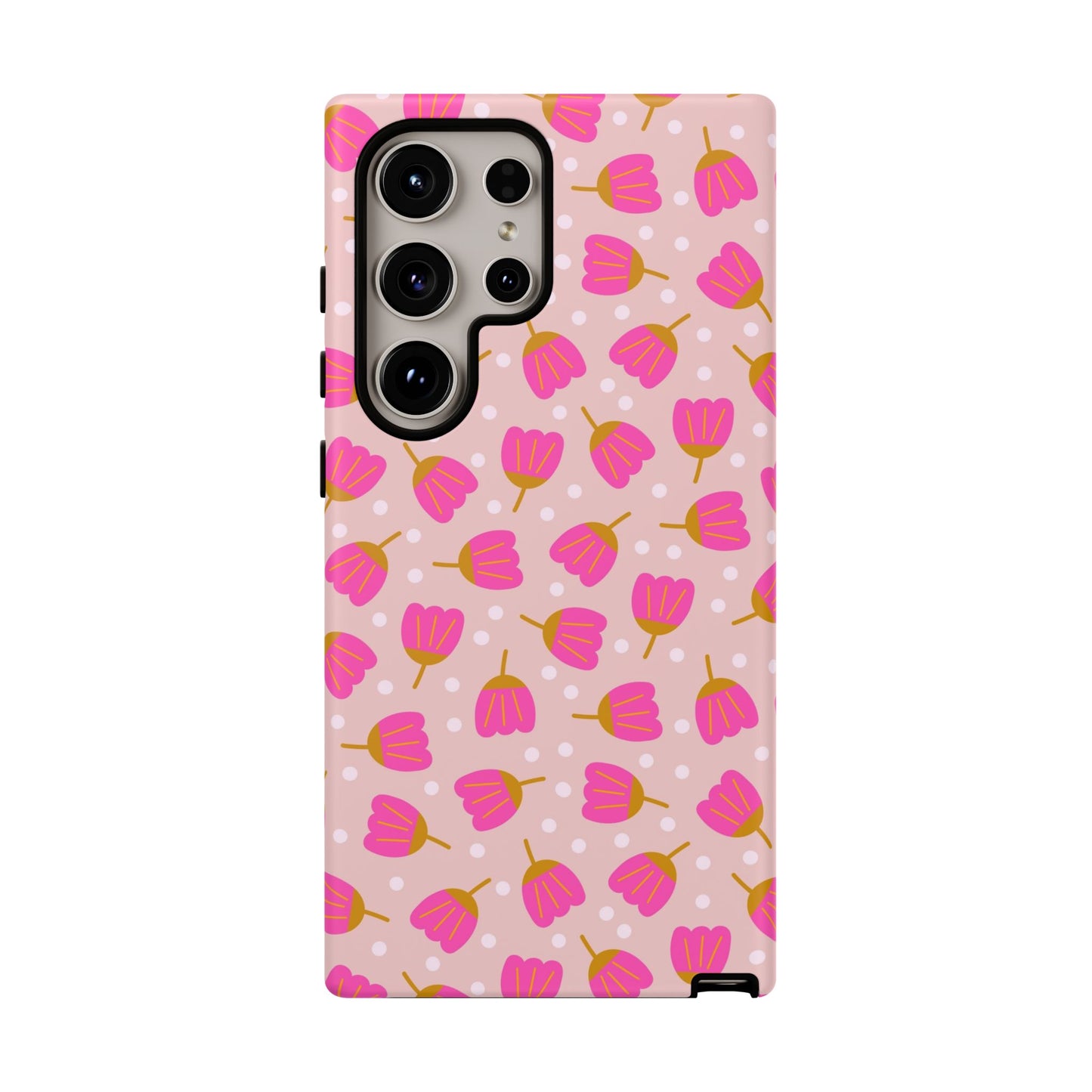 Phone Case: Bright Pink Flowers