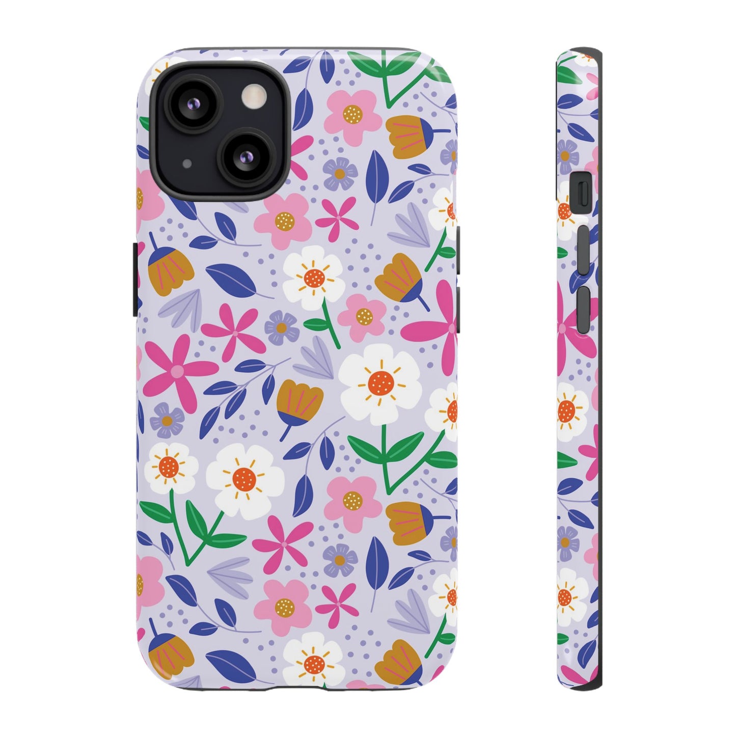 Phone Case: Blooms on Lilac