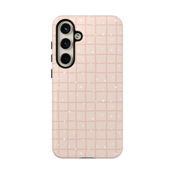 Phone Case: Grid with White Dots