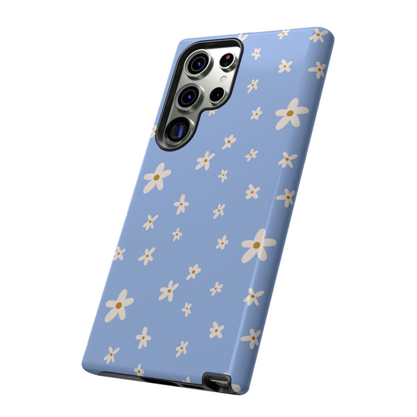 Phone Case: Daisies on Blue