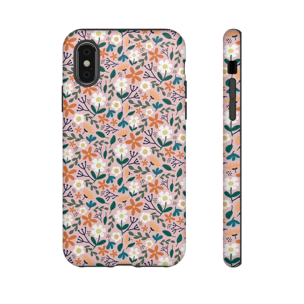Phone Case: Florals on Pink