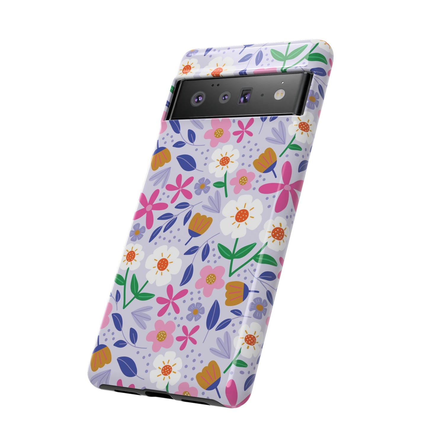 Phone Case: Blooms on Lilac