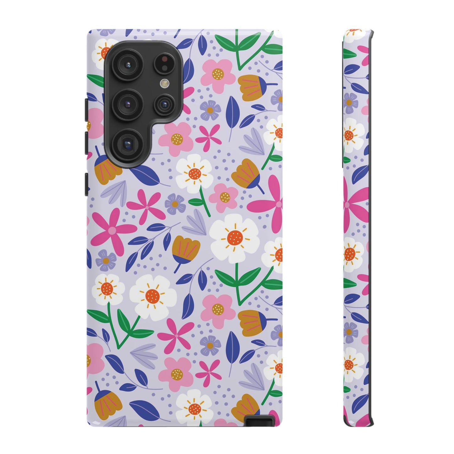 Phone Case: Blooms on Lilac