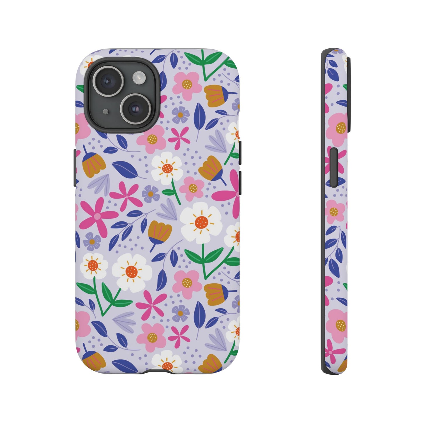 Phone Case: Blooms on Lilac