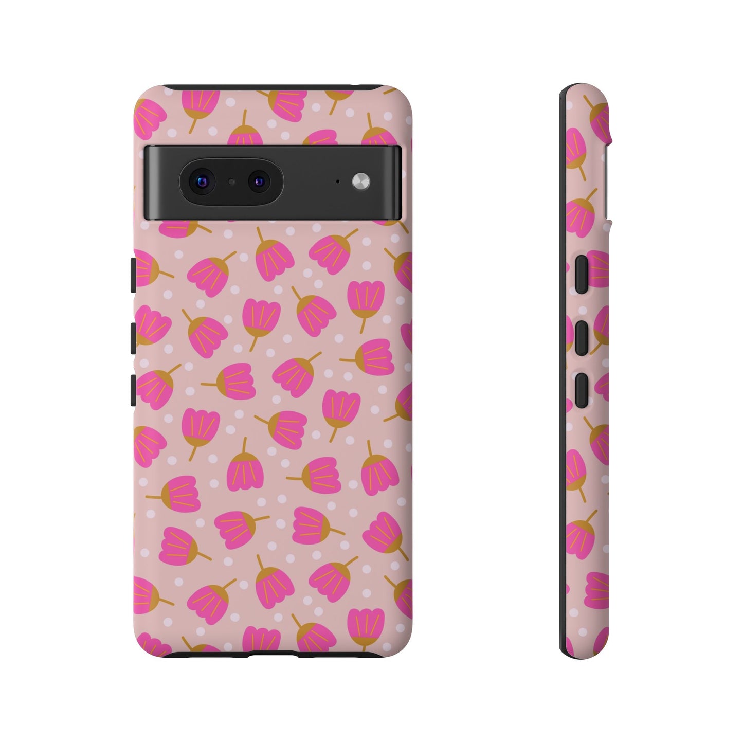 Phone Case: Bright Pink Flowers