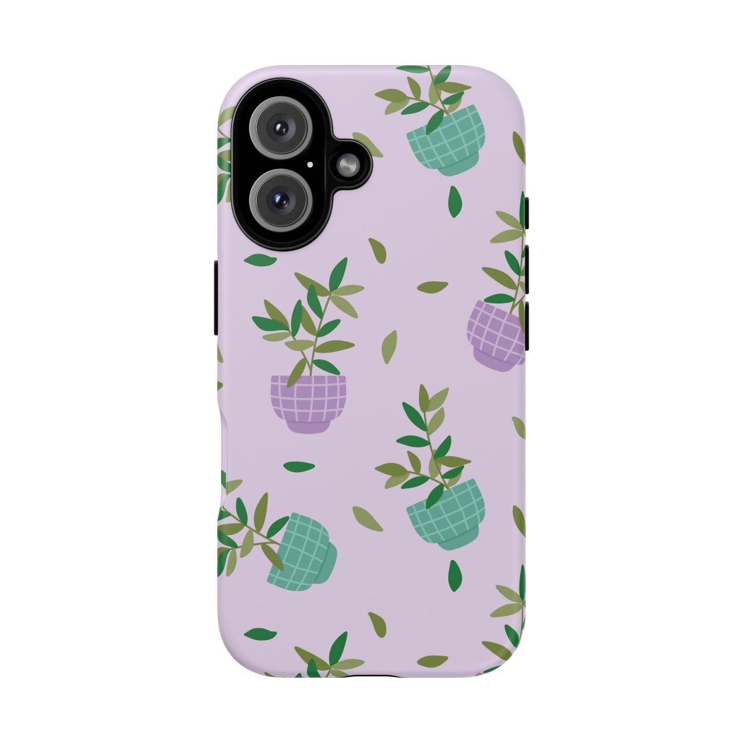 Phone Case: Pot Plants Purple