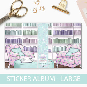 Large Sticker Album: Bookish