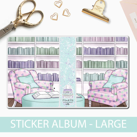 Large Sticker Album: Bookish