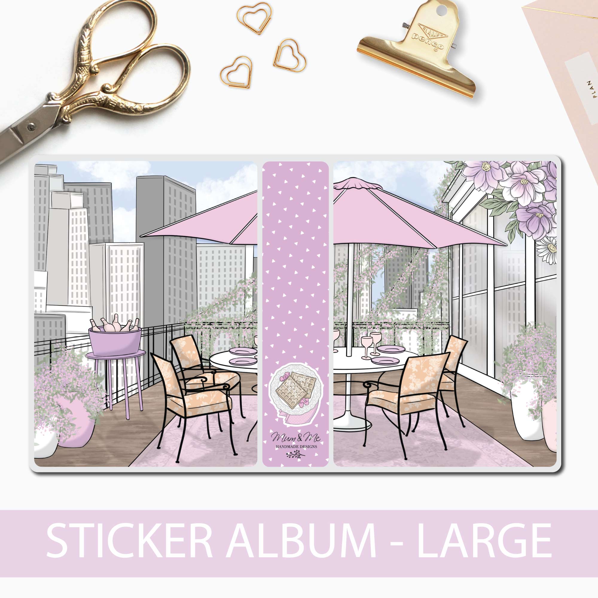 Large Sticker Album: Brunch in Spring