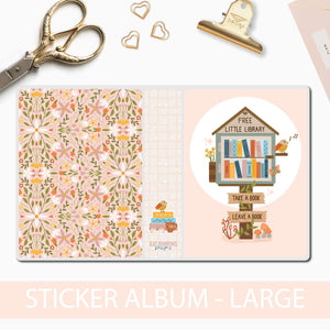 Large Sticker Album: Little Library