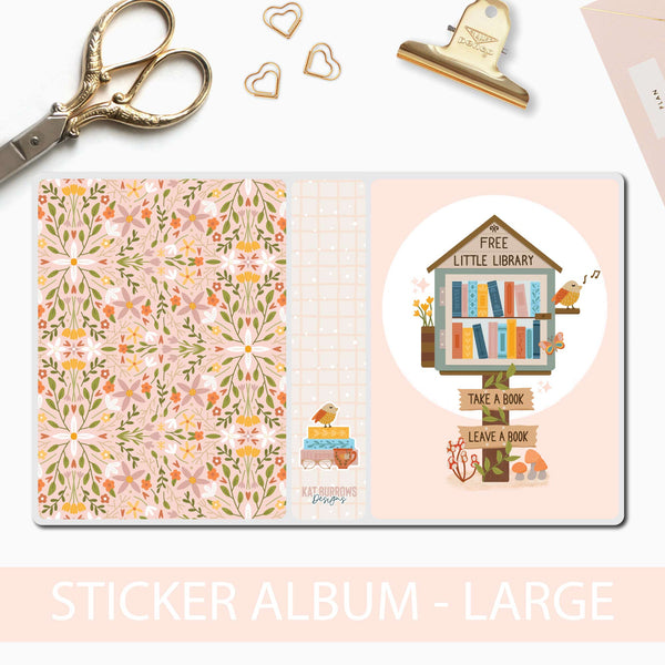 Large Sticker Album: Little Library