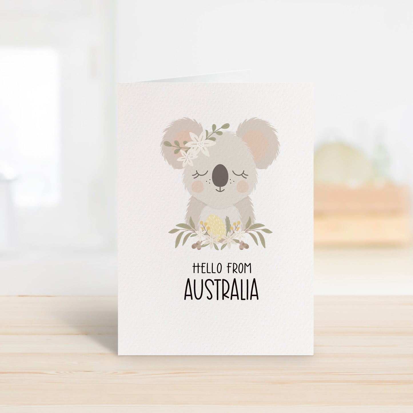 Koala with Flowers
