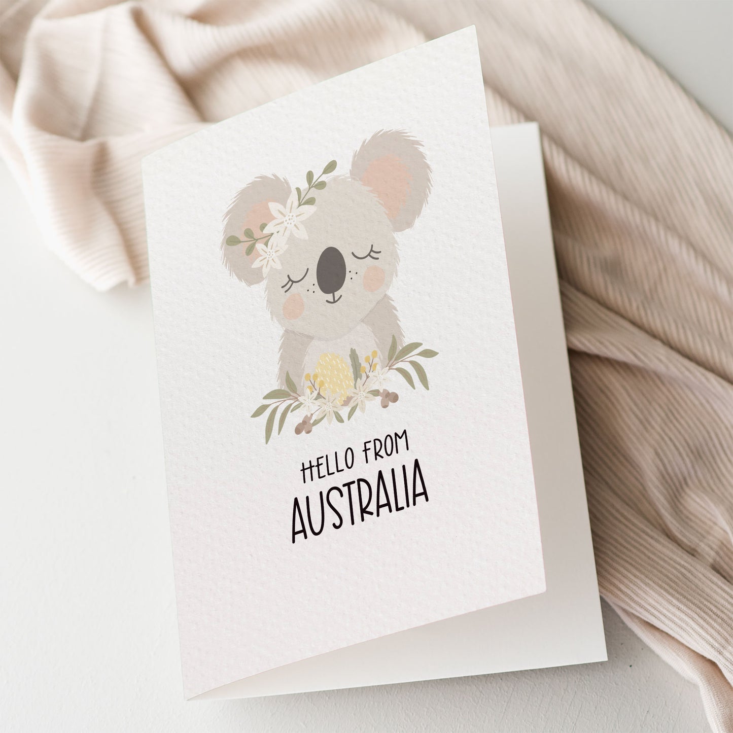 Koala with Flowers