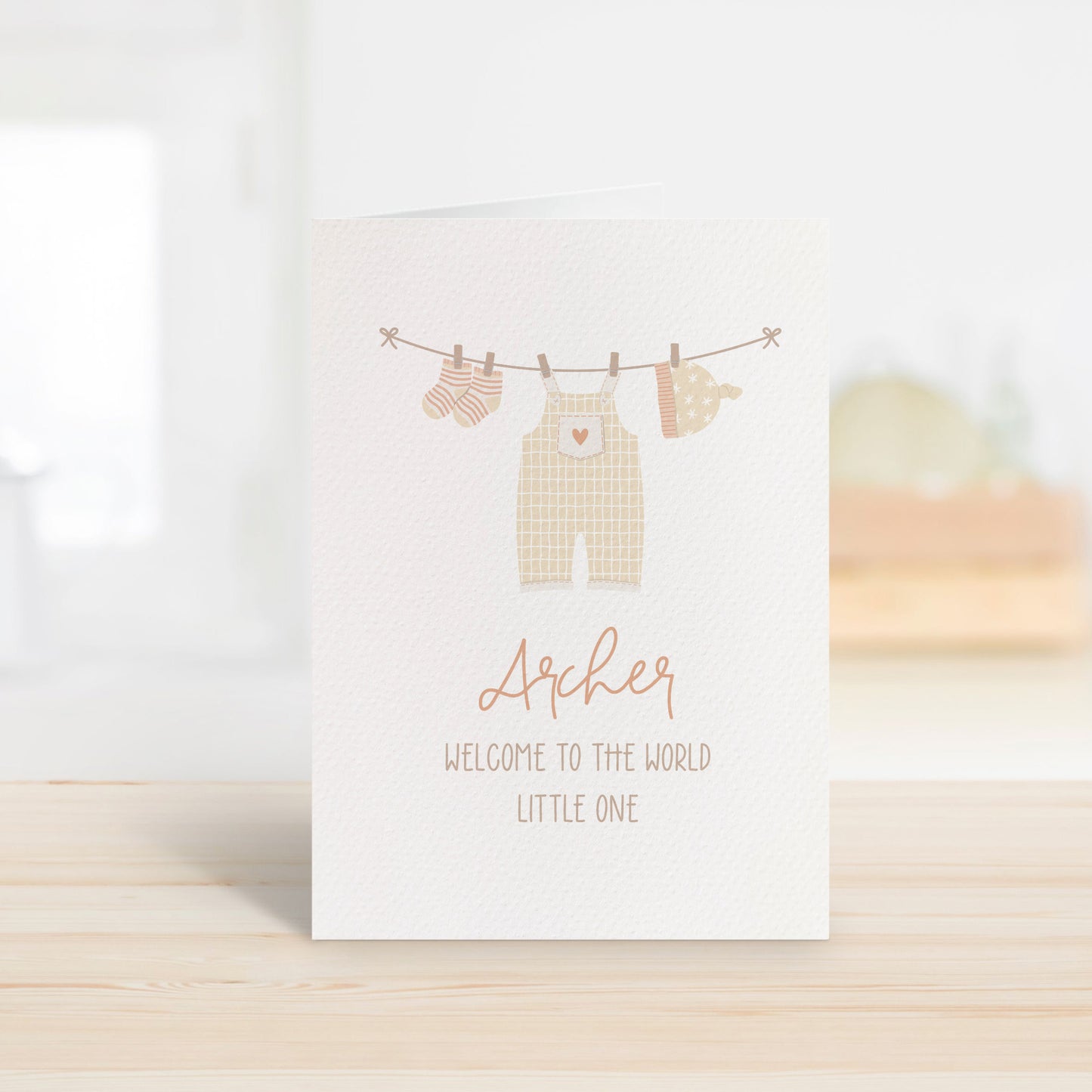 Personalised Baby Neutral Clothes Line