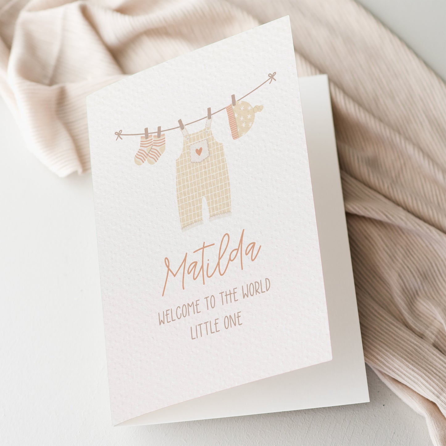 Personalised Baby Neutral Clothes Line