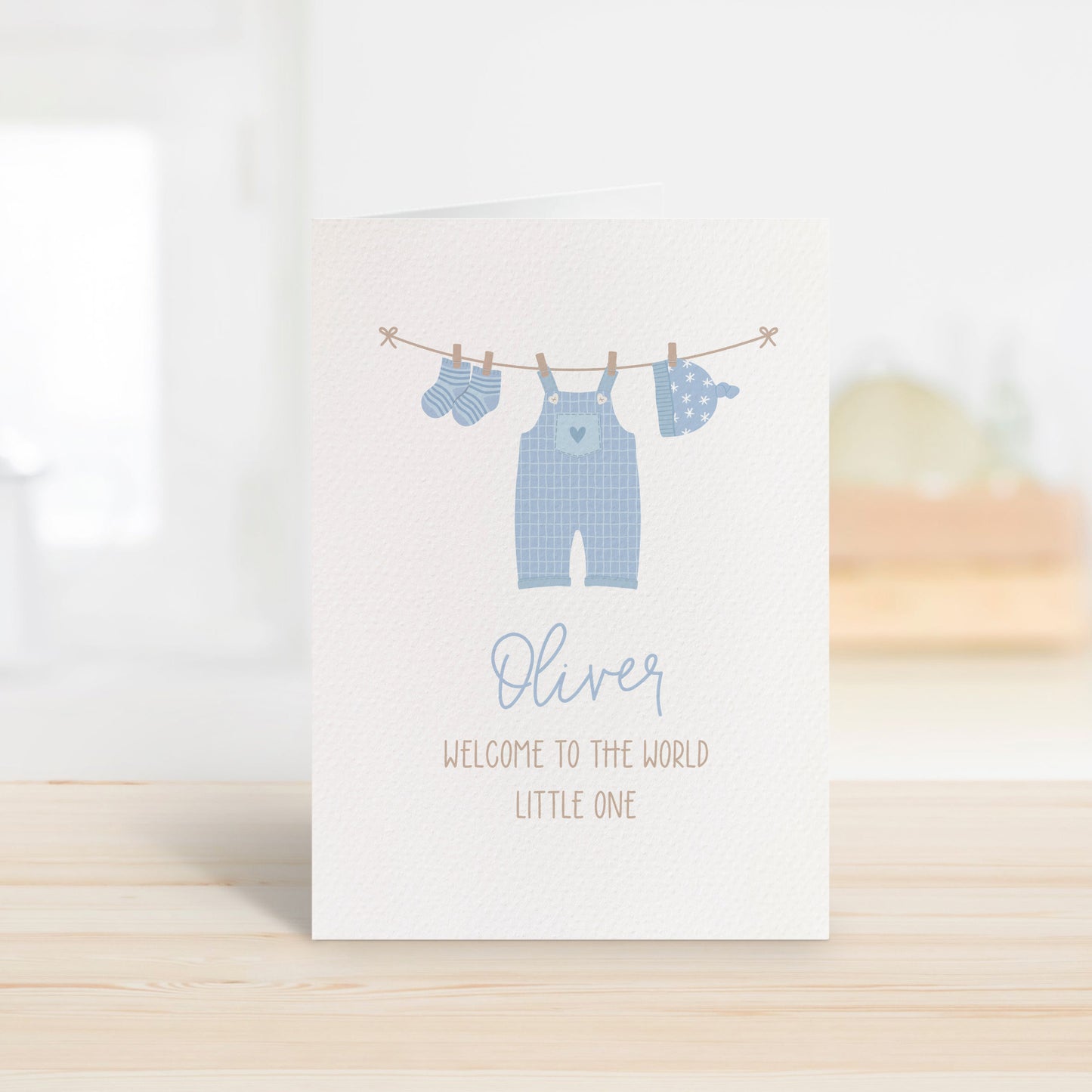 Personalised Baby Boy Clothes Line