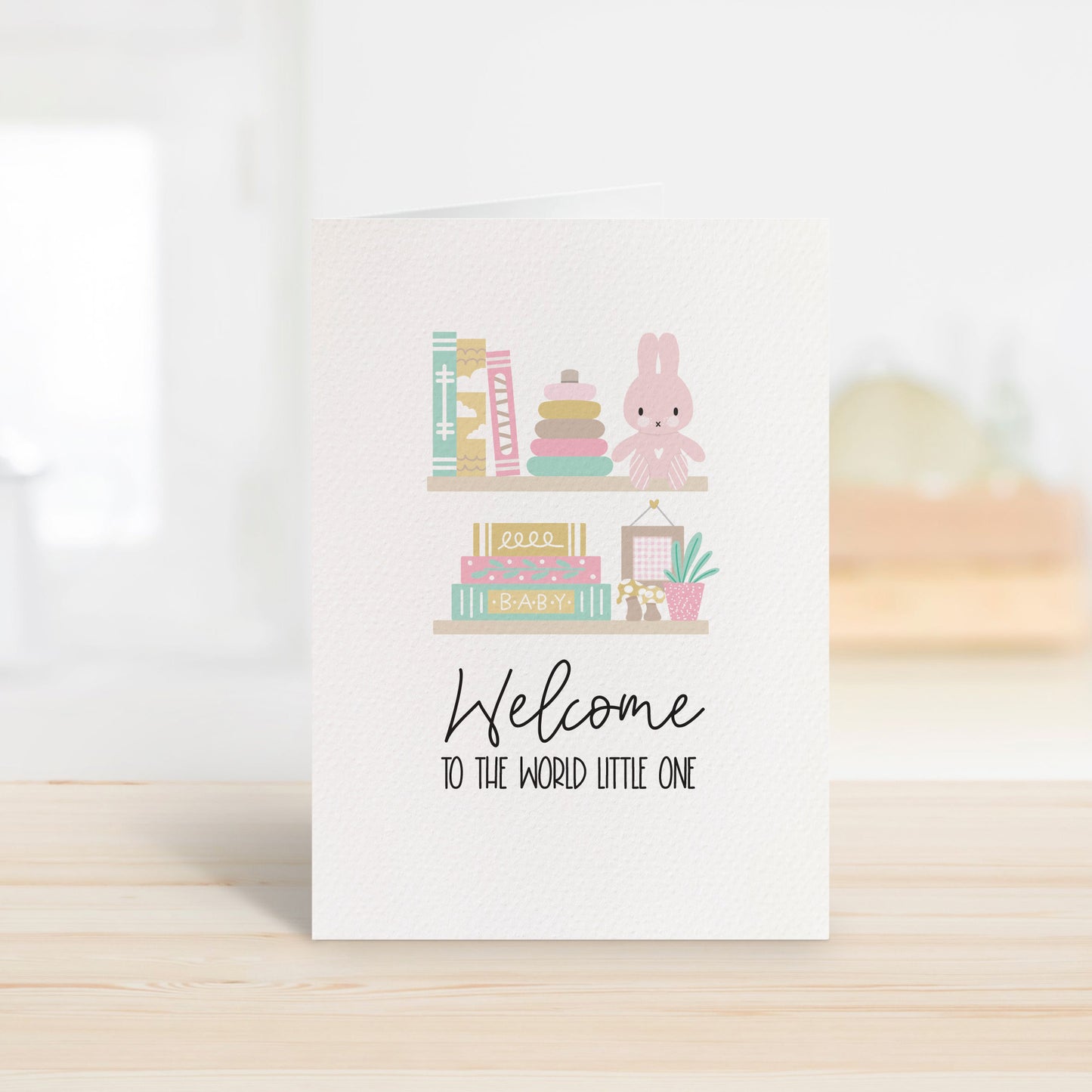 Baby Girl Items on Shelf