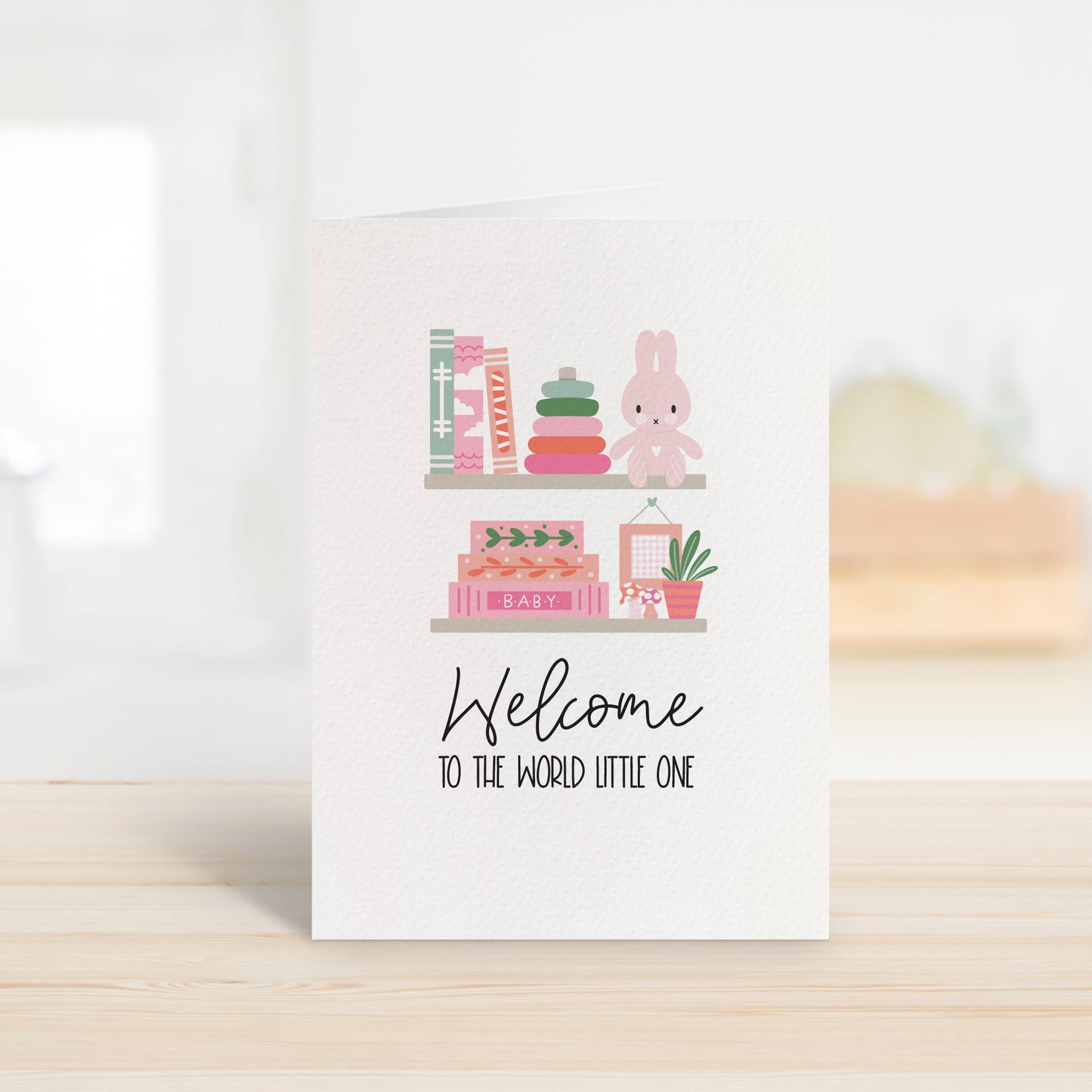 Baby Girl Items on Shelf