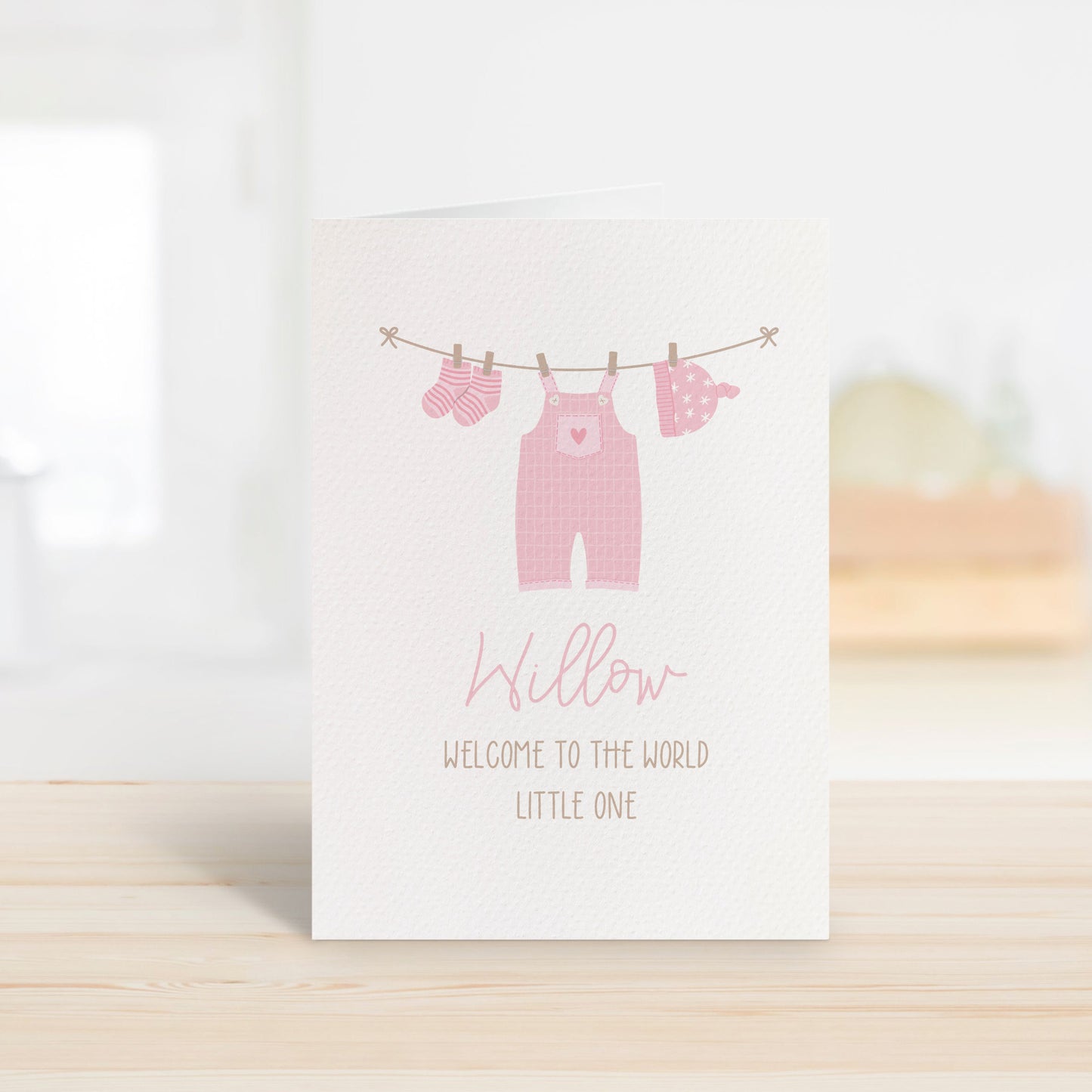 Personalised Baby Girl Clothes Line