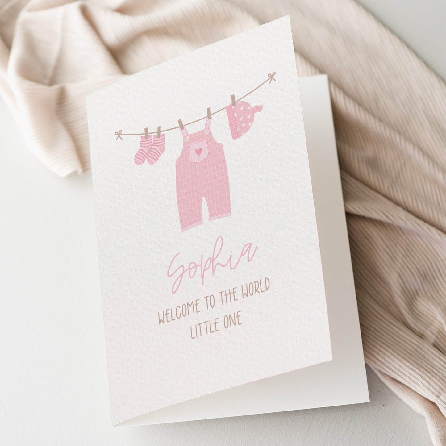 Personalised Baby Girl Clothes Line