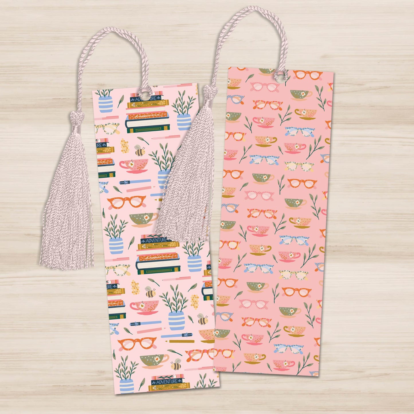Bookmark: Set of 2 Bookish Pink