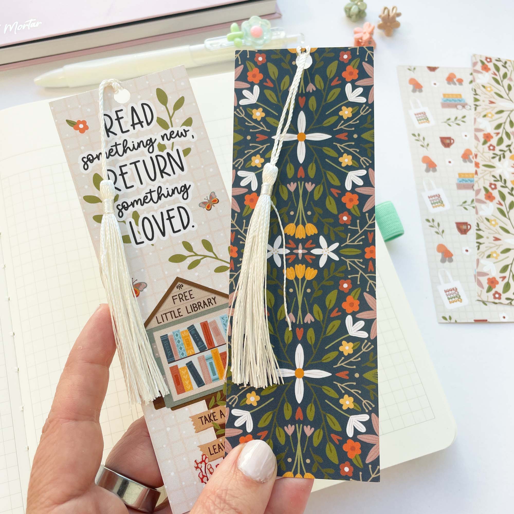 Bookmark: Set of 2 Little Library