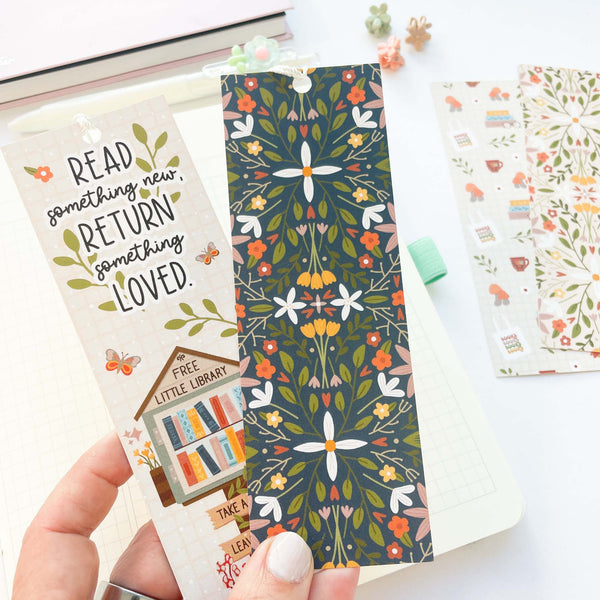 Bookmark: Set of 2 Little Library
