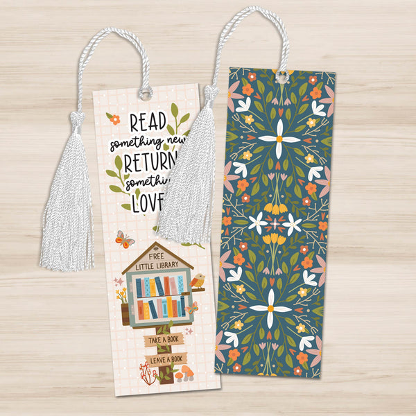 Bookmark: Set of 2 Little Library