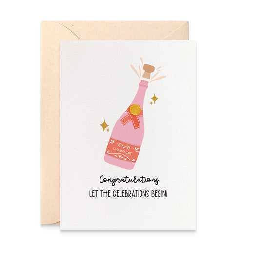 Pop, Pink Champagne Bottle