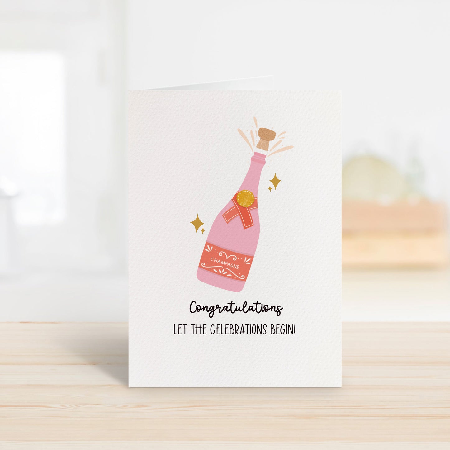 Pop, Pink Champagne Bottle