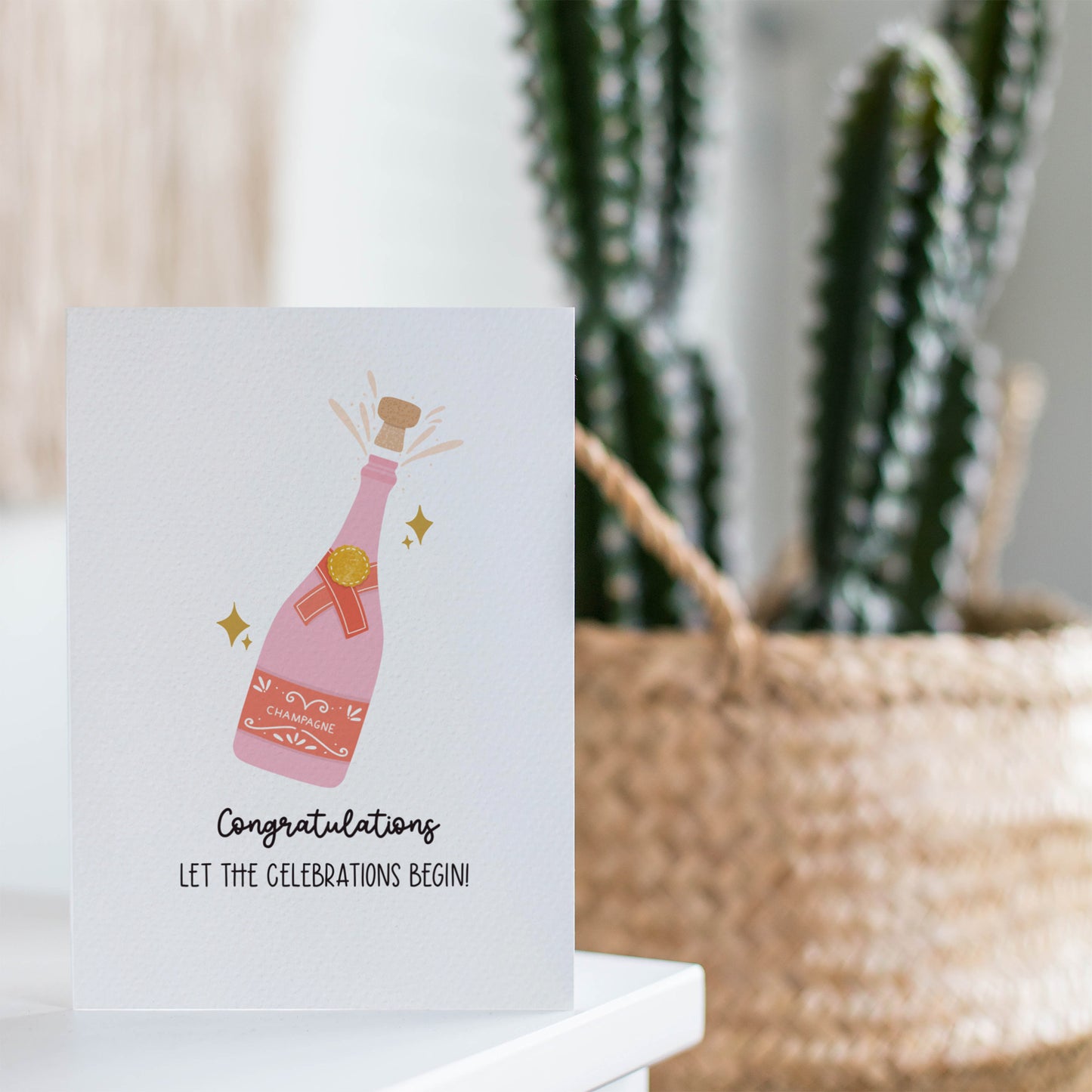 Pop, Pink Champagne Bottle