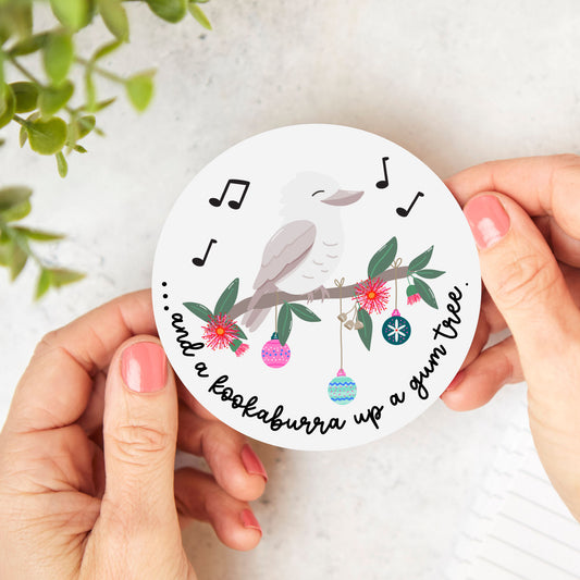 Coaster: Christmas Kookaburra